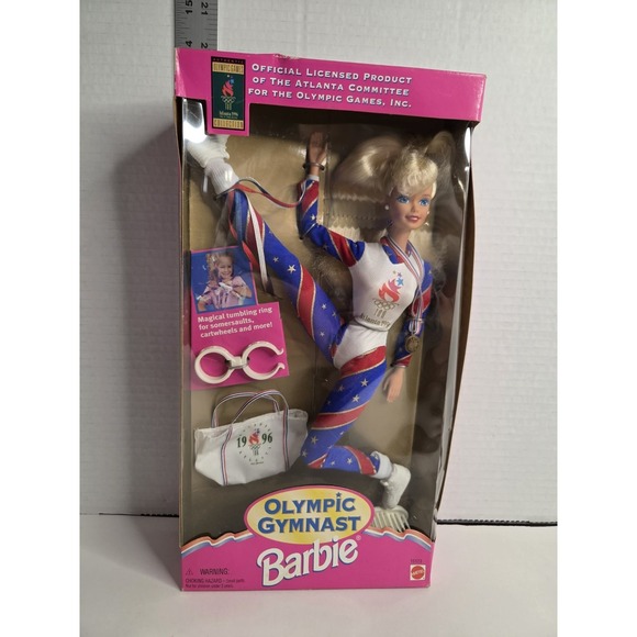 Mattel Other - 1996 Atlanta Summer Olympic Gymnast Barbie Doll BOX‎ WEAR SEE PICS